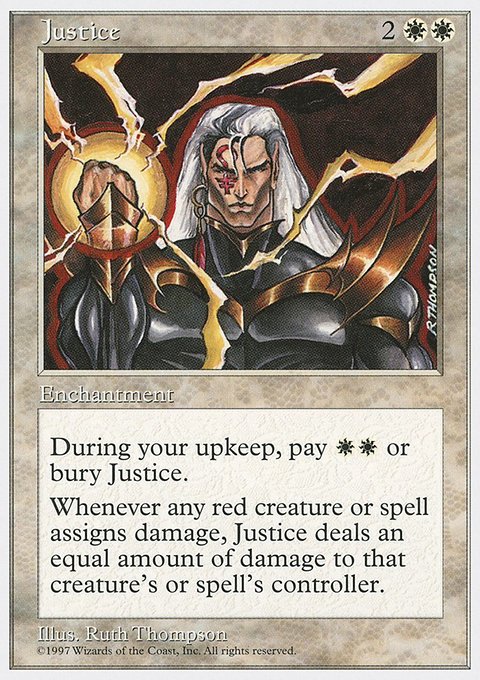 Justice, Fifth Edition #41, Magic: The Gathering card