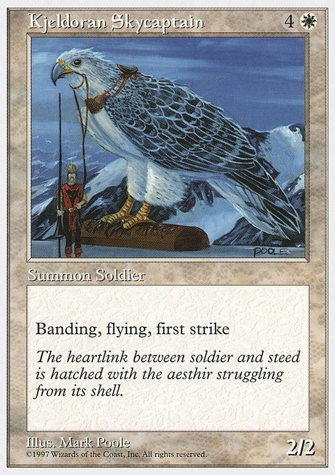 Kjeldoran Skycaptain, Fifth Edition #45, Magic: The Gathering card