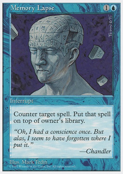 Memory Lapse, Fifth Edition #103, Magic: The Gathering card