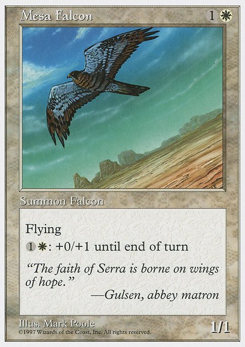 Mesa Falcon, Fifth Edition #46, Magic: The Gathering card