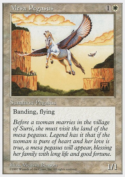 Mesa Pegasus, Fifth Edition #47, Magic: The Gathering card