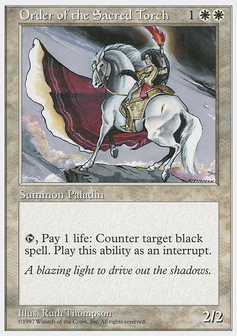 Order of the Sacred Torch, Fifth Edition #48, Magic: The Gathering card