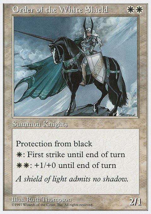 Order of the White Shield, Fifth Edition #49, Magic: The Gathering card