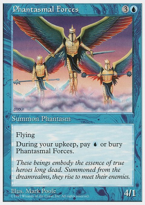 Phantasmal Forces, Fifth Edition #106, Magic: The Gathering card