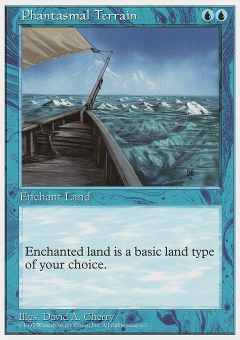 Phantasmal Terrain, Fifth Edition #107, Magic: The Gathering card
