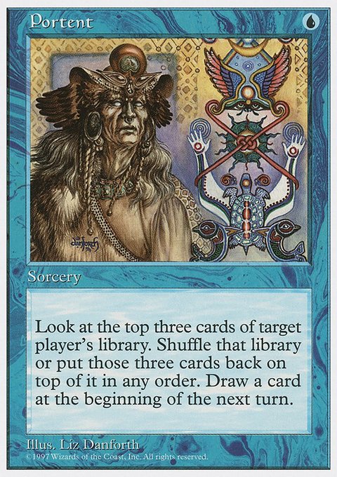 Portent, Fifth Edition #110, Magic: The Gathering card