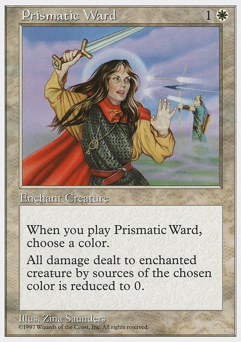Prismatic Ward, Fifth Edition #53, Magic: The Gathering card