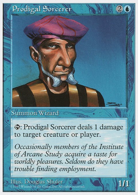 Prodigal Sorcerer, Fifth Edition #112, Magic: The Gathering card