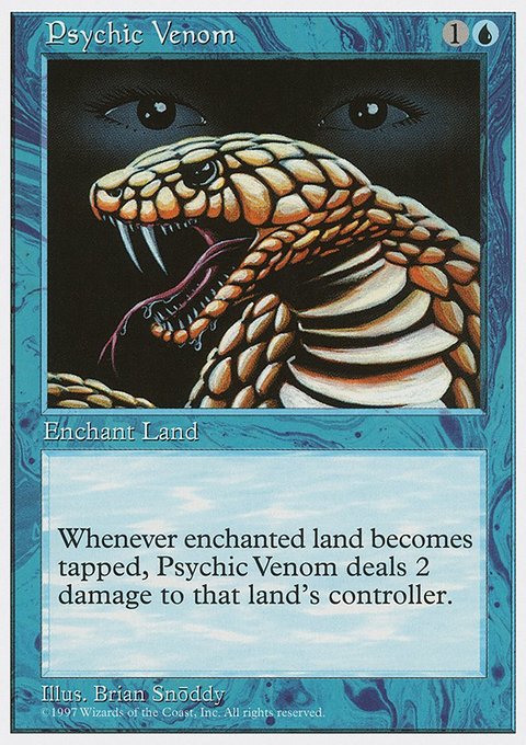 Psychic Venom, Fifth Edition #113, Magic: The Gathering card