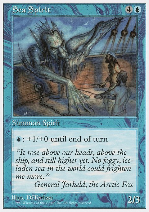 Sea Spirit, Fifth Edition #119, Magic: The Gathering card