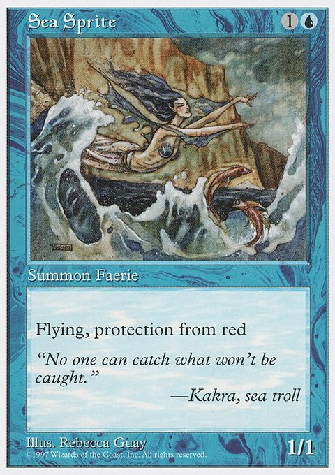 Sea Sprite, Fifth Edition #120, Magic: The Gathering card