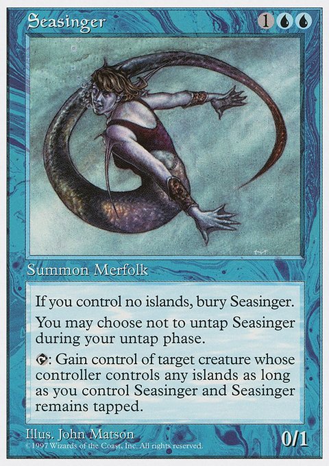 Seasinger, Fifth Edition #121, Magic: The Gathering card