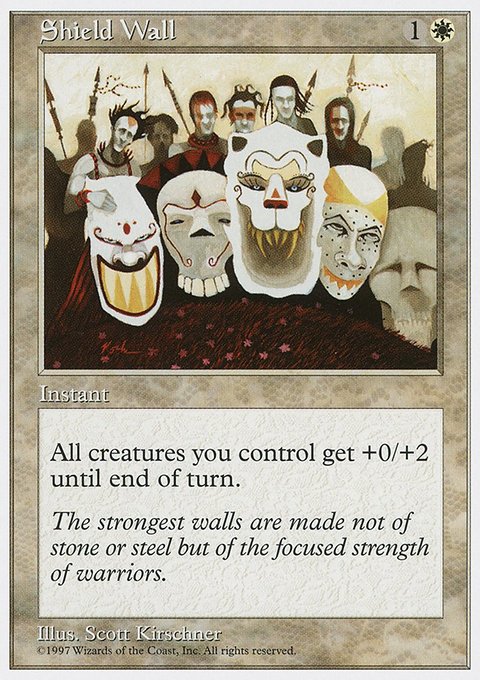Shield Wall, Fifth Edition #63, Magic: The Gathering card