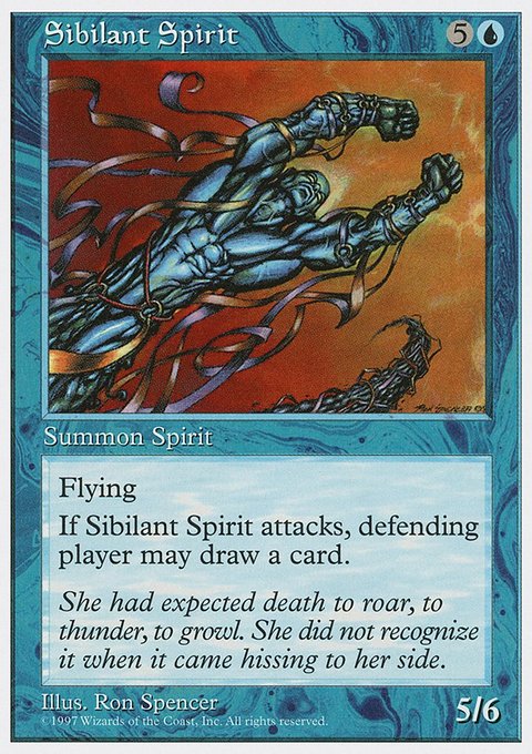 Sibilant Spirit, Fifth Edition #123, Magic: The Gathering card