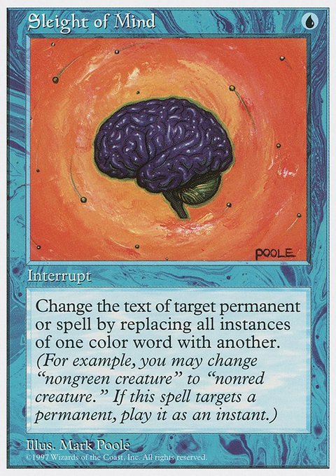 Sleight of Mind, Fifth Edition #124, Magic: The Gathering card
