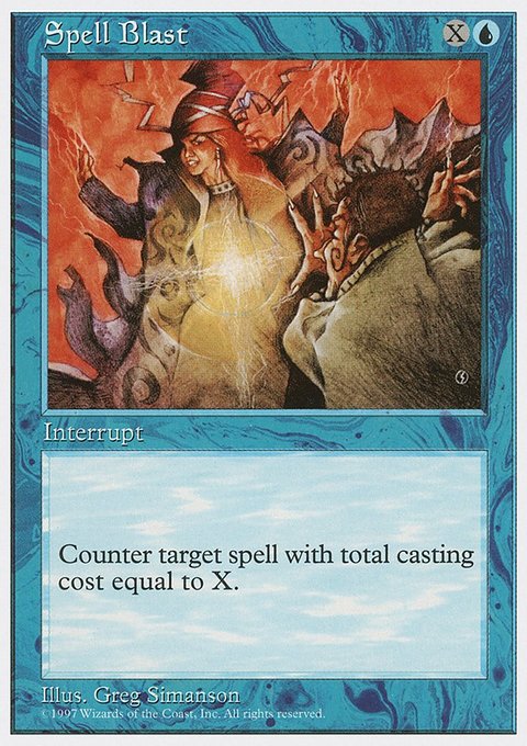 Spell Blast, Fifth Edition #126, Magic: The Gathering card