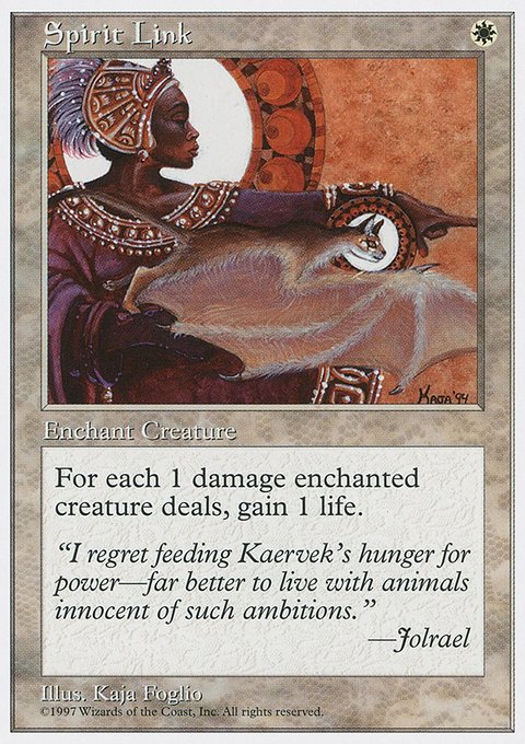 Spirit Link, Fifth Edition #64, Magic: The Gathering card