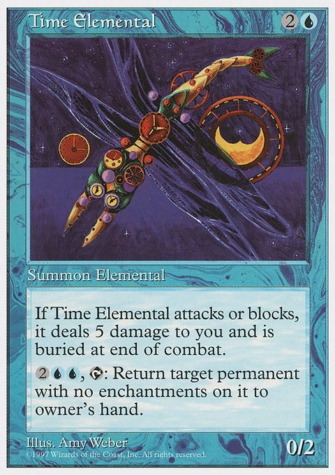 Time Elemental, Fifth Edition #129, Magic: The Gathering card