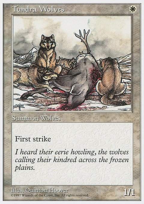 Tundra Wolves, Fifth Edition #66, Magic: The Gathering card