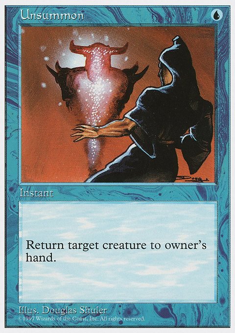 Unsummon, Fifth Edition #132, Magic: The Gathering card