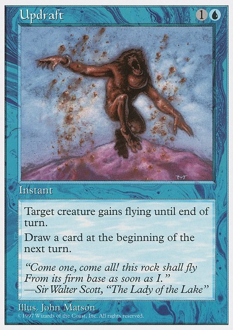 Updraft, Fifth Edition #133, Magic: The Gathering card