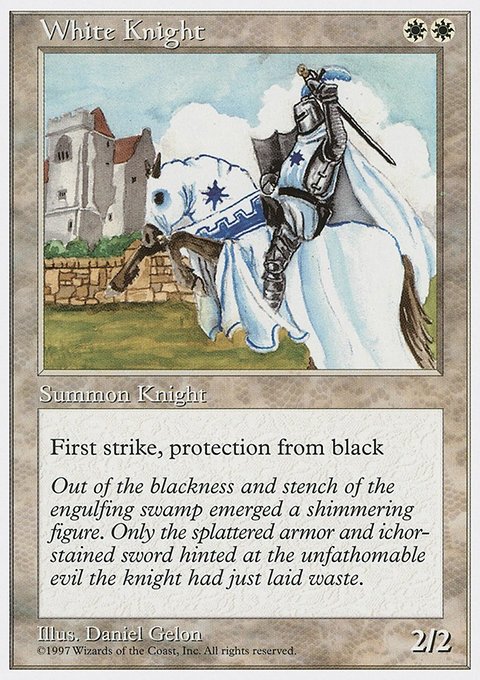White Knight, Fifth Edition #68, Magic: The Gathering card