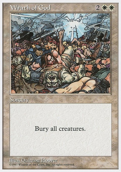 Wrath of God, Fifth Edition #69, Magic: The Gathering card