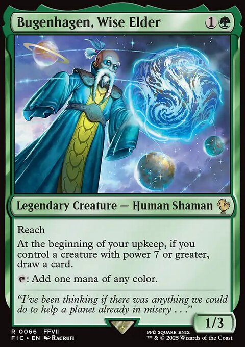 Bugenhagen, Wise Elder, Final Fantasy Commander #66, Magic: The Gathering card