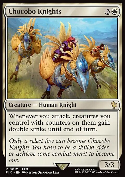Chocobo Knights, Final Fantasy Commander #12, Magic: The Gathering card