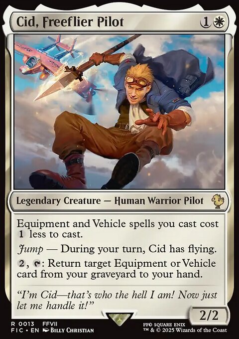 Cid, Freeflier Pilot, Final Fantasy Commander #13, Magic: The Gathering card