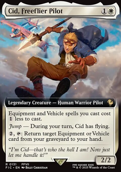 Cid, Freeflier Pilot, Final Fantasy Commander #131, Magic: The Gathering card