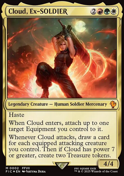 Cloud, Ex-SOLDIER, Final Fantasy Commander #2, Magic: The Gathering card