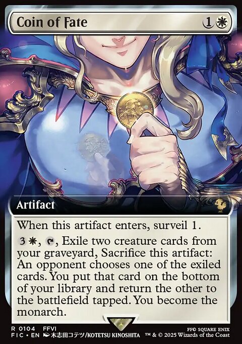 Coin of Fate, Final Fantasy Commander #104, Magic: The Gathering card