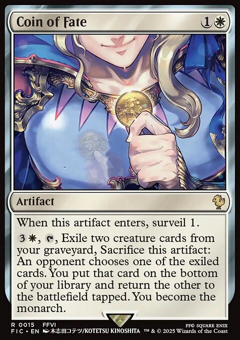 Coin of Fate, Final Fantasy Commander #15, Magic: The Gathering card