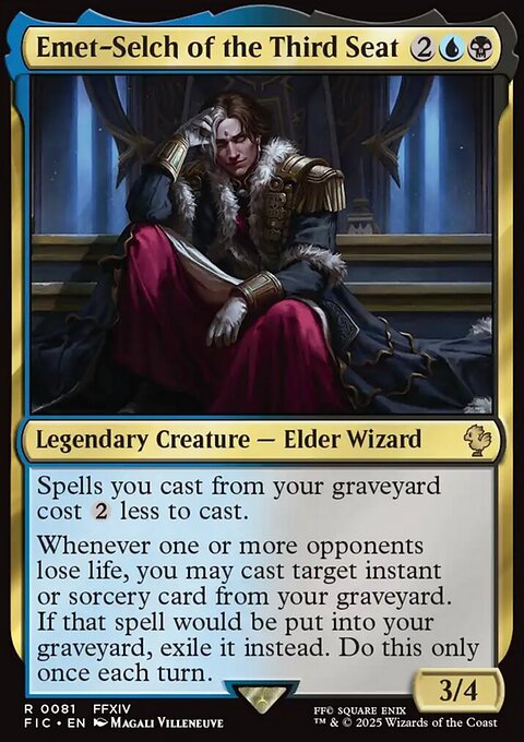Emet-Selch of the Third Seat, Final Fantasy Commander #81, Magic: The Gathering card