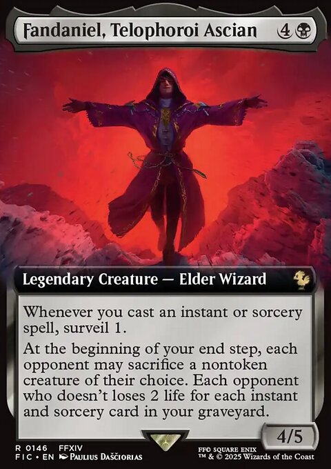 Fandaniel, Telophoroi Ascian, Final Fantasy Commander #146, Magic: The Gathering card