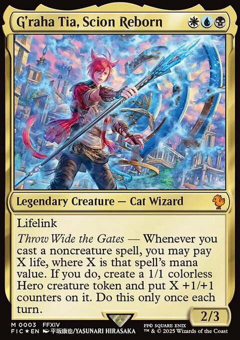 G'raha Tia, Scion Reborn, Final Fantasy Commander #3, Magic: The Gathering card