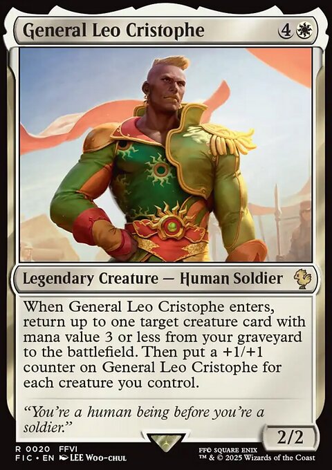 General Leo Cristophe, Final Fantasy Commander #20, Magic: The Gathering card