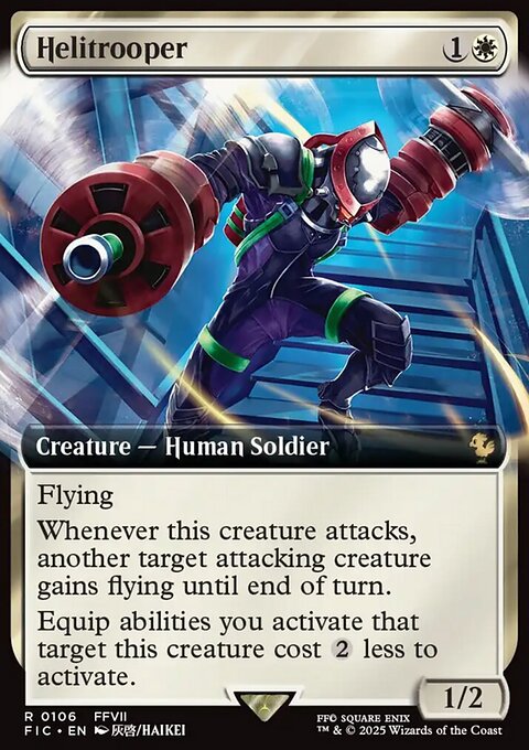 Helitrooper, Final Fantasy Commander #106, Magic: The Gathering card