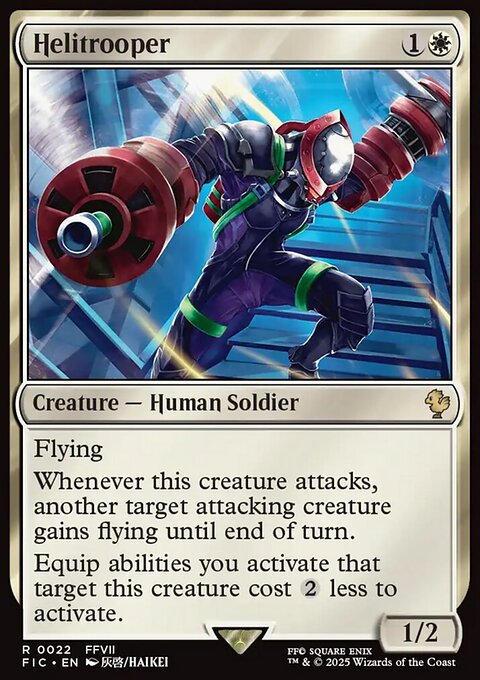 Helitrooper, Final Fantasy Commander #22, Magic: The Gathering card