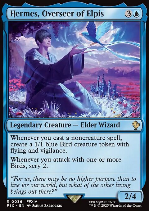 Hermes, Overseer of Elpis, Final Fantasy Commander #36, Magic: The Gathering card