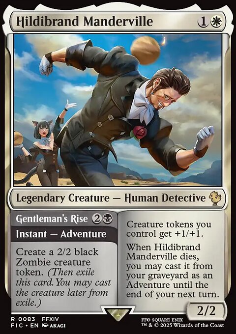 Hildibrand Manderville // Gentleman's Rise, Final Fantasy Commander #83, Magic: The Gathering card
