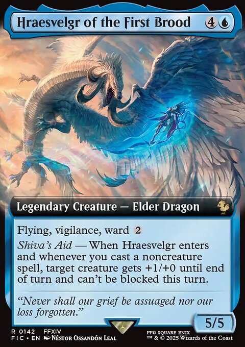 Hraesvelgr of the First Brood, Final Fantasy Commander #142, Magic: The Gathering card
