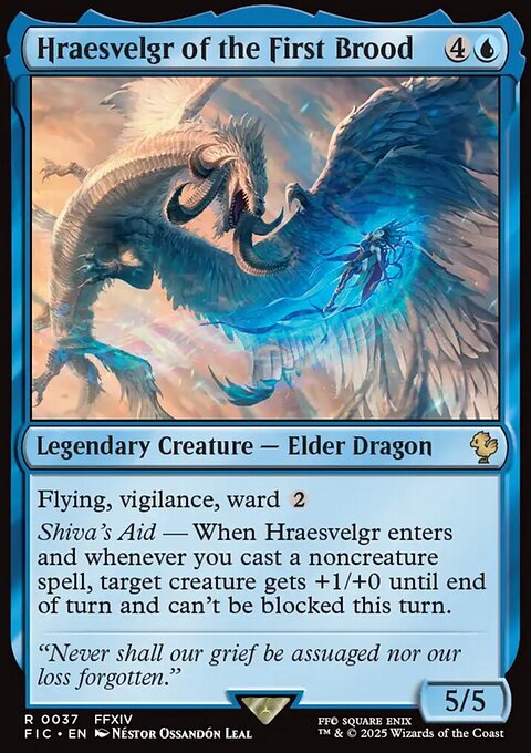 Hraesvelgr of the First Brood, Final Fantasy Commander #37, Magic: The Gathering card