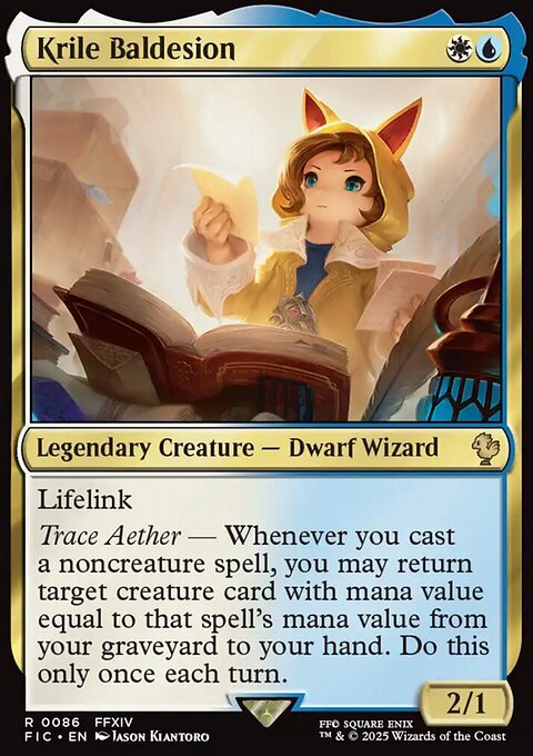 Krile Baldesion, Final Fantasy Commander #86, Magic: The Gathering card
