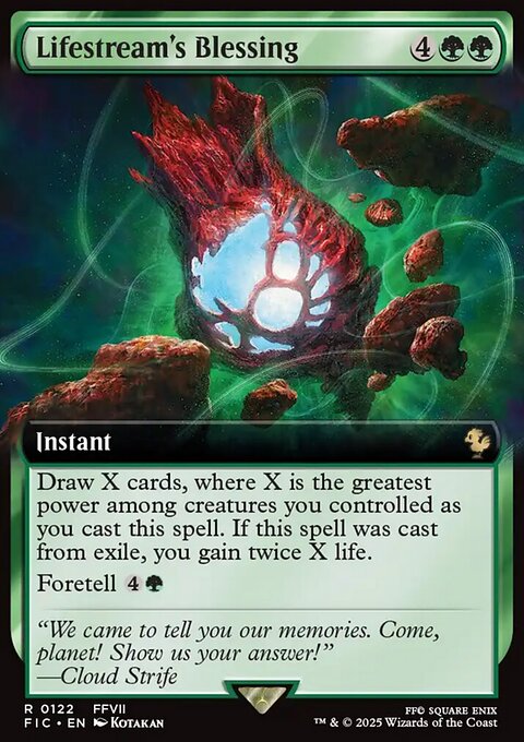 Lifestream's Blessing, Final Fantasy Commander #122, Magic: The Gathering card