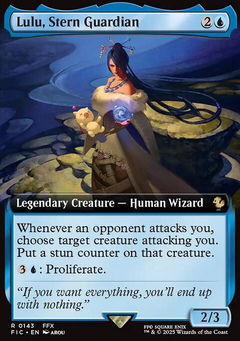 Lulu, Stern Guardian, Final Fantasy Commander #143, Magic: The Gathering card