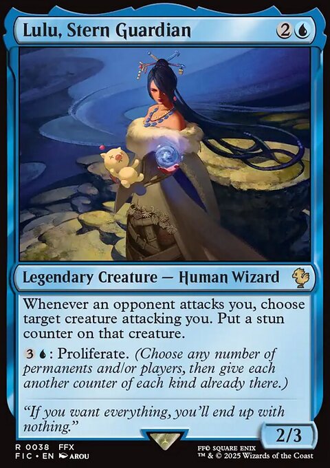 Lulu, Stern Guardian, Final Fantasy Commander #38, Magic: The Gathering card