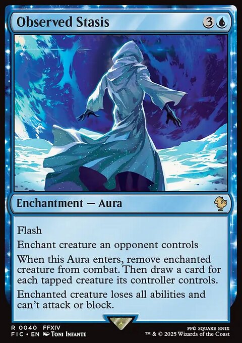 Observed Stasis, Final Fantasy Commander #40, Magic: The Gathering card