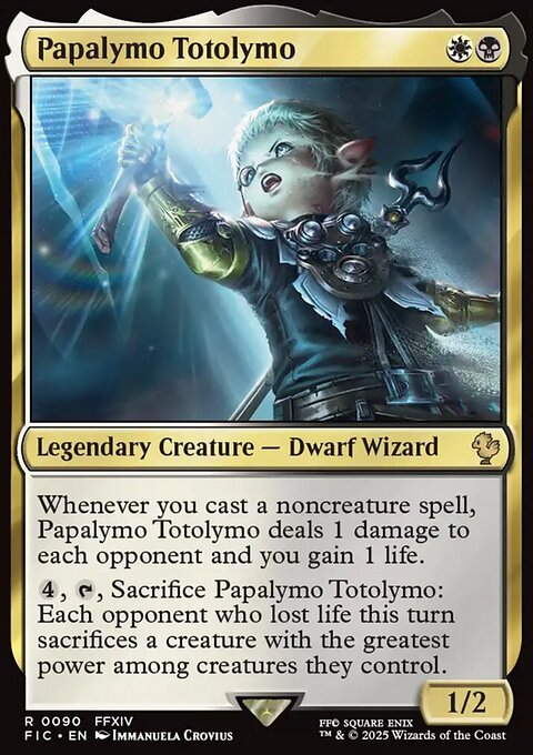 Papalymo Totolymo, Final Fantasy Commander #90, Magic: The Gathering card